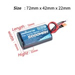 Neue Radio Master 5000mah 7,4 V 2S 37wh Batterie Hohe Kapazität JST-XH XT30 Stecker TX16S TX18S Fernbedienung Transmitter Racing Drone